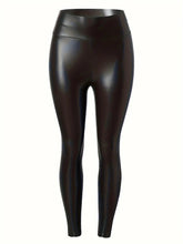 Legging em Couro PU Slim